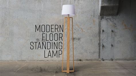 Diy Modern Floor Standing Lamp Youtube