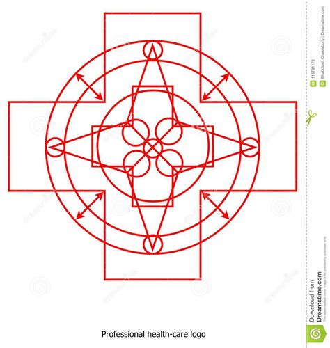 Professional Health Care Logo Stock Vector Illustration