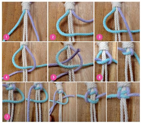 Macrame Square Knot Step By Step