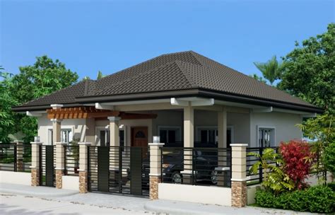 The roswell house design is a perfect example of a charming bungalow style home plan ideally suited for a narrow lot or city living. Clarissa - One story house with elegance | Pinoy ePlans - Modern House Designs, Small House ...