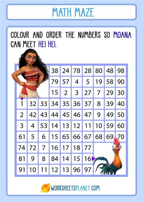 Printable Math Maze Games For Kids Worksheets Planet