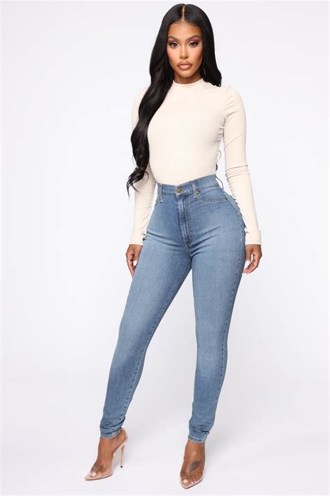 Flex Game Strong Super High Rise Skinny Jeans Light Wash Skinny