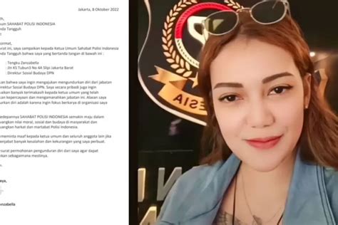 Usai Polisikan Baim Wong Dan Sentil Najwa Shihab Tengku Zanzabella Pamit Dari Sahabat Polisi
