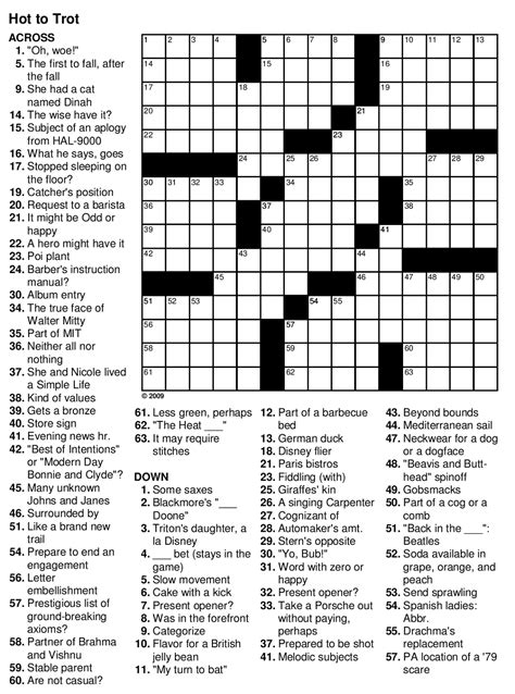 Easy Crossword Puzzles For Seniors Activity Shelter Free Printable