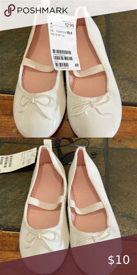 Girls White Ballet Flats In 2022 Girls White Ballet Flats White