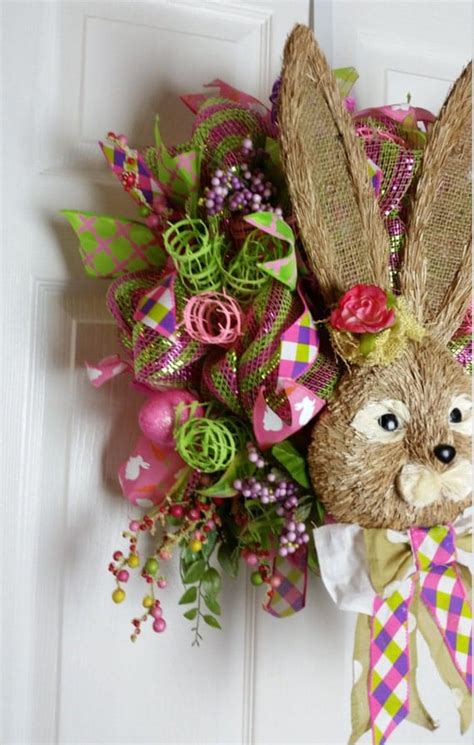 Deco Mesh Easterspring Sisal Bunny Wreath