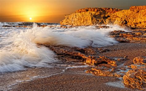 Hintergrundbilder Spritzt Welle Spritzen Steine Porös Meer