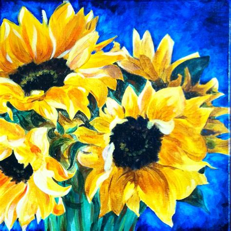 Practicing Artists League Sunflower Oil Painting Finished 4212