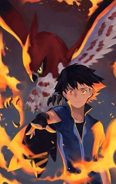 Beautiful ♡ Ash Ketchum And His Talonflame ♡ I Give Good Credit To Whoever Made This