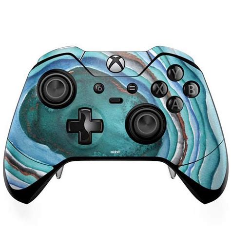 Geode Turquoise Watercolor Elite Controller Skin For Xbox One Xbox
