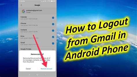 How To Logout From Gmail In Android Phone Youtube