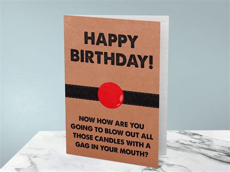 Kinky Bdsm Funny Birthday Card Gag Candles Flirty Birthday Etsy Uk