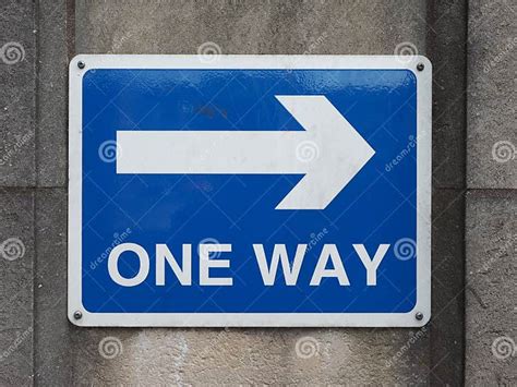 One Way Traffic Sign Stock Image Image Of Signs Regulatory 121359853