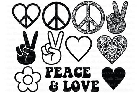 Peace Love Bundle SVG, Peace Symbol. | Peace sign tattoos, Peace and