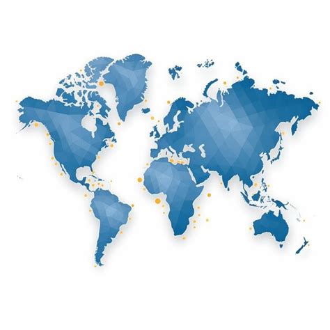 Premium Ai Image A Blue And White World Map With The Words The
