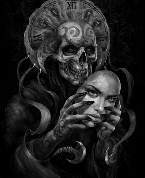 Pin By Derald Hallem On Skull Art Skull Art Fantasy Art Dark