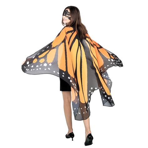 Sipu Butterfly Wings For Women Monarch Butterfly Shawl Cape Halloween Costume Women Easy