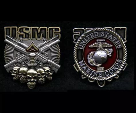 Lance Corporal Usmc Challenge Coin Us Marines E3 Pin Up Ega Promotion