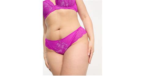 Ann Summers Curve Sexy Lace Planet Brazilian Brief In Pink Lyst
