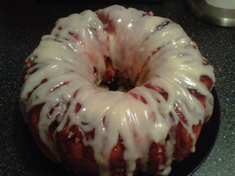 Sticky Bun Breakfast Ring With Cream Cheese Icing Recipe Food Com