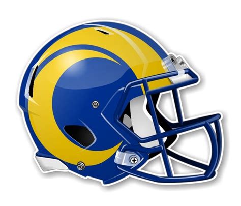La Rams Los Angeles Football Helmet Decal Etsy