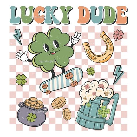 Lucky Dude Svglucky Png Digital Download T Shirt Etsy