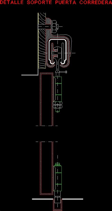 Sliding Door Detail Dwg Detail For Autocad • Designs Cad