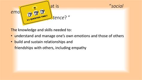Ppt Participants Will Define Social Emotional Competence Powerpoint
