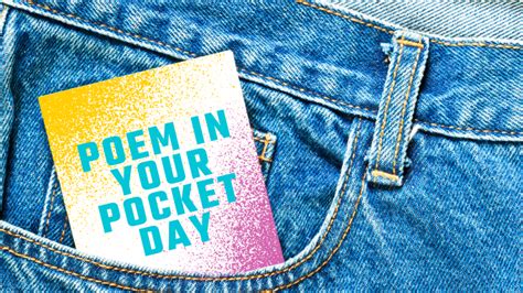 Poem In Your Pocket Day