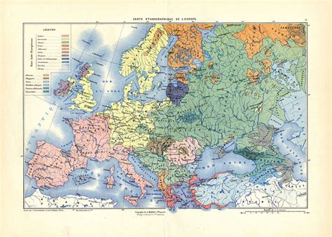 Carte Ethnographique De Leurope 1885 Picryl Public Domain Media