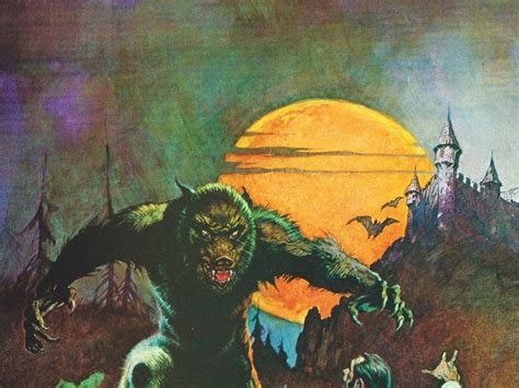 Wolfman Frank Frazetta Vintage Fantasy Art Print Sci Fi Full Etsy