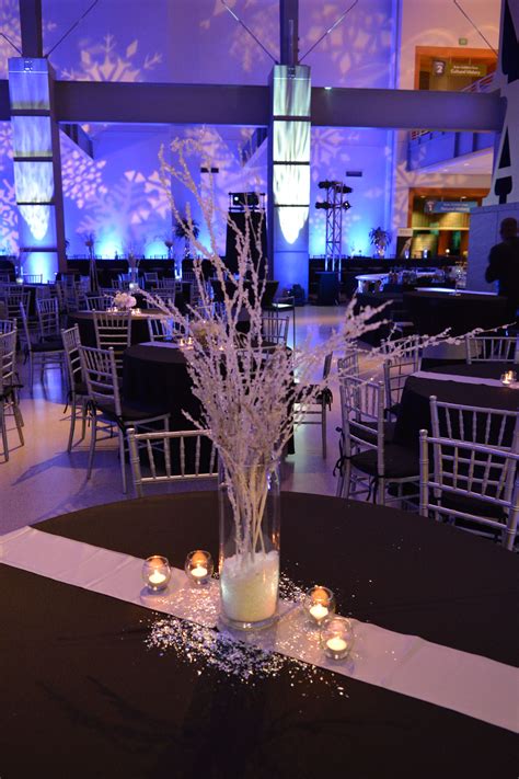 centerpiece Holiday Event Decor, Corporate Holiday Party, Corporate