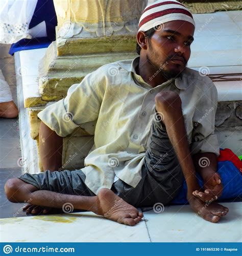 New Delhi India â March 13 2020 Man Inside Hazrat Nizamuddin Dargah