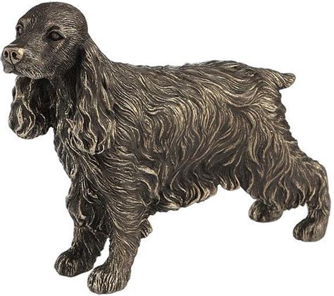 This bronze spaniel statue is available in foundry bronze and bronze resin. Cocker Spaniel Standing Bronze Dog Sculpture 18 cm ...