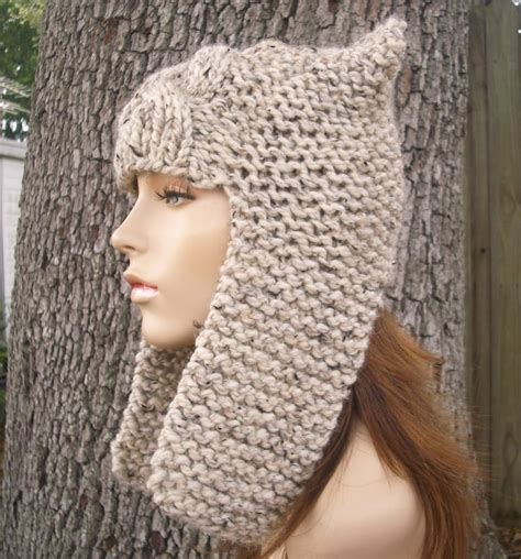 Add Ear Flaps To Knit Hat Slouchy Beanie Knit Hat Easy Knitting