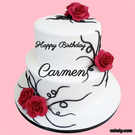 🎂 Happy Birthday Carmen Cakes 🍰 Instant Free Download