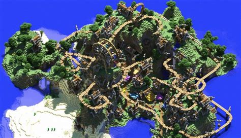 5 Rekomendasi Map Roller Coster Di Minecraft