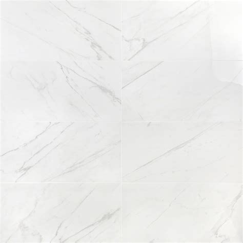 Basic Marble Bianco Polished 12x24 Porcelain Tile