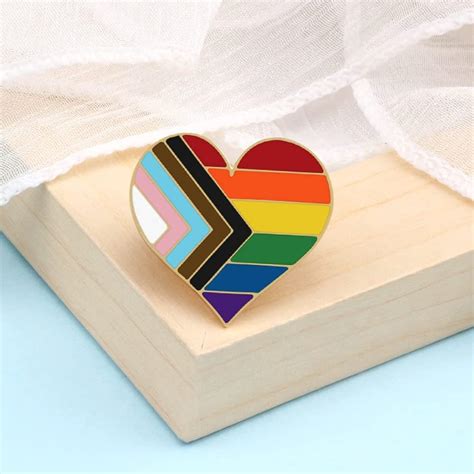 Nmlong Lgbtq Custom Enamel Pins Pride Lesbian Gay Rainbow Flag Brooch Pansexual