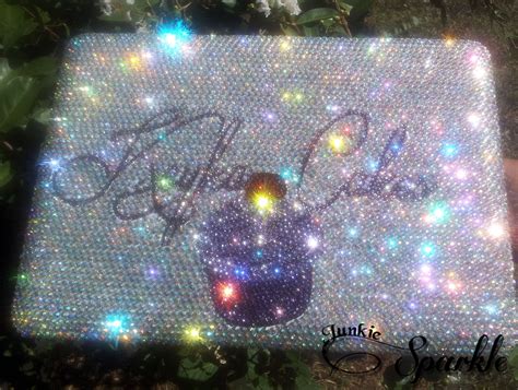 Super Bling Swarovski Crystal Laptop Case Vintage Costumes Bling