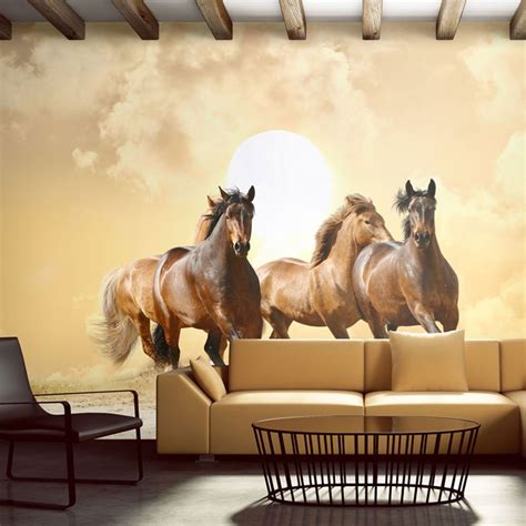 Acheter Papier Peint Horses At A Gallop Kunstloft