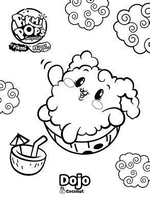 The bench coloring page for adults. Pikmi Pops Nickle Coloring Page - Free Printable Coloring ...