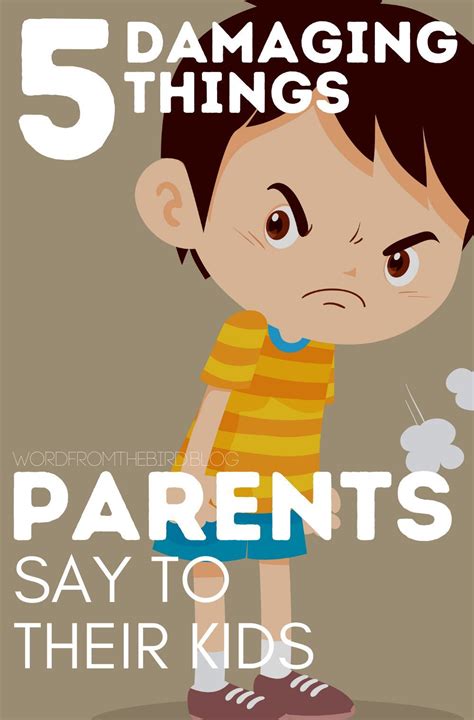Things You Should Never Say To Your Child And Why Word