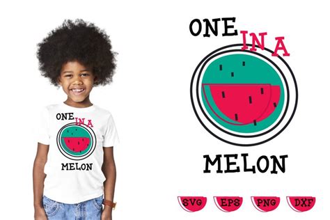 One In A Melon Watermelon Svg Baby Sublim Kid Svg Summer