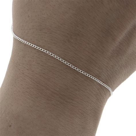 1 3 Mm 925 Sterling Silver Curb Chain X50cm Perles Co