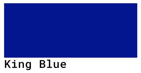 King Blue Color Codes The Hex Rgb And Cmyk Values That You Need