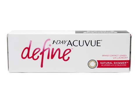 1 Day Acuvue Define 30 Pack Natural Shine Sparkle And Vivid