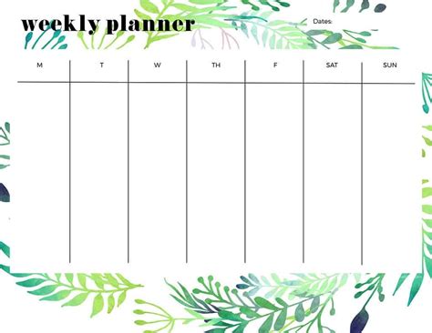 Free Printable Weekly Calendars — Get Your Week Organized