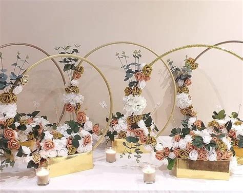 Hula Hoop Centerpiece Table Display Floral Table Etsy In 2021