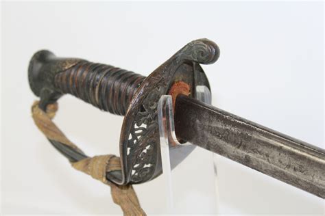 Civil War Antique 1850 Foot Officers Saber Sword 004 Ancestry Guns